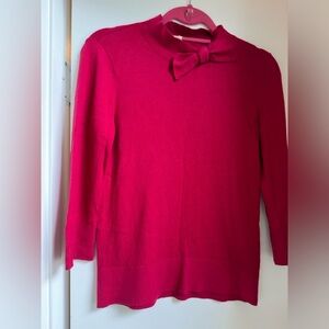 Kate spade Size M red/pink sweater with bow detail